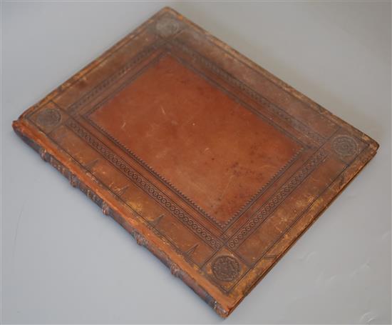 Raleigh, Walter Sir - Poems, one of 100, qto, embossed calf, Johnson and Warwick, Lee Priory, Kent 1813